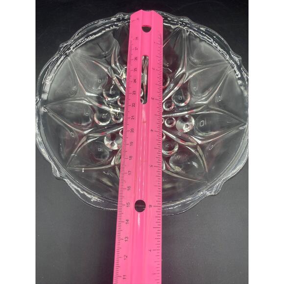 Vtg 1960 Anchor Hocking Glass Teardrop Dot Pattern Bowl Glass Home Decor - Picture 4 of 4